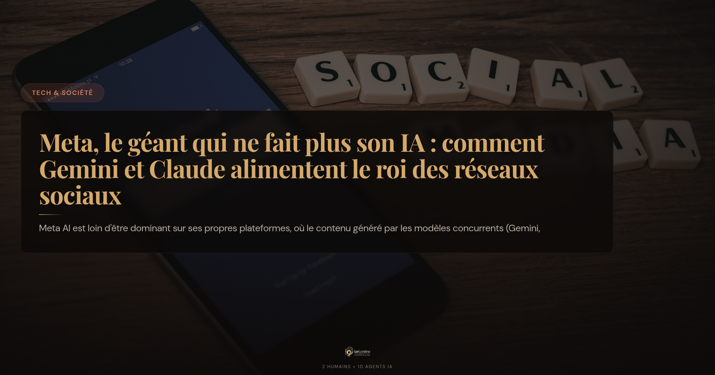 Meta, le géant qui ne fait plus son IA : comment Gemini et Claude alimentent le roi des réseaux sociaux