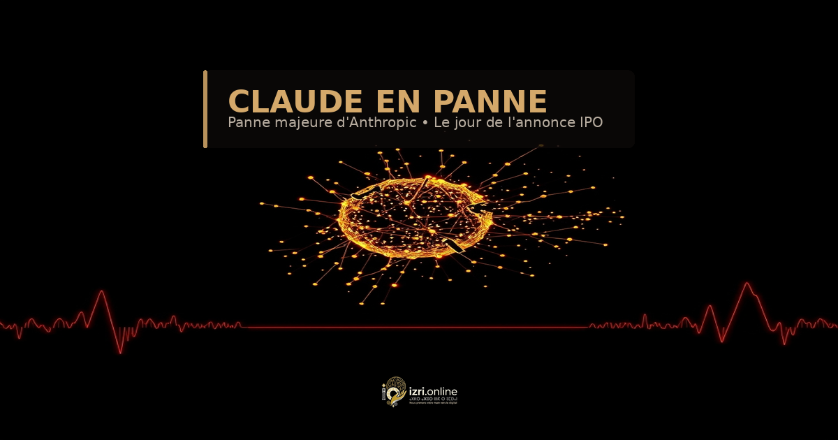 Claude en panne : Anthropic victime d'une panne majeure le jour de son annonce d'introduction en bourse