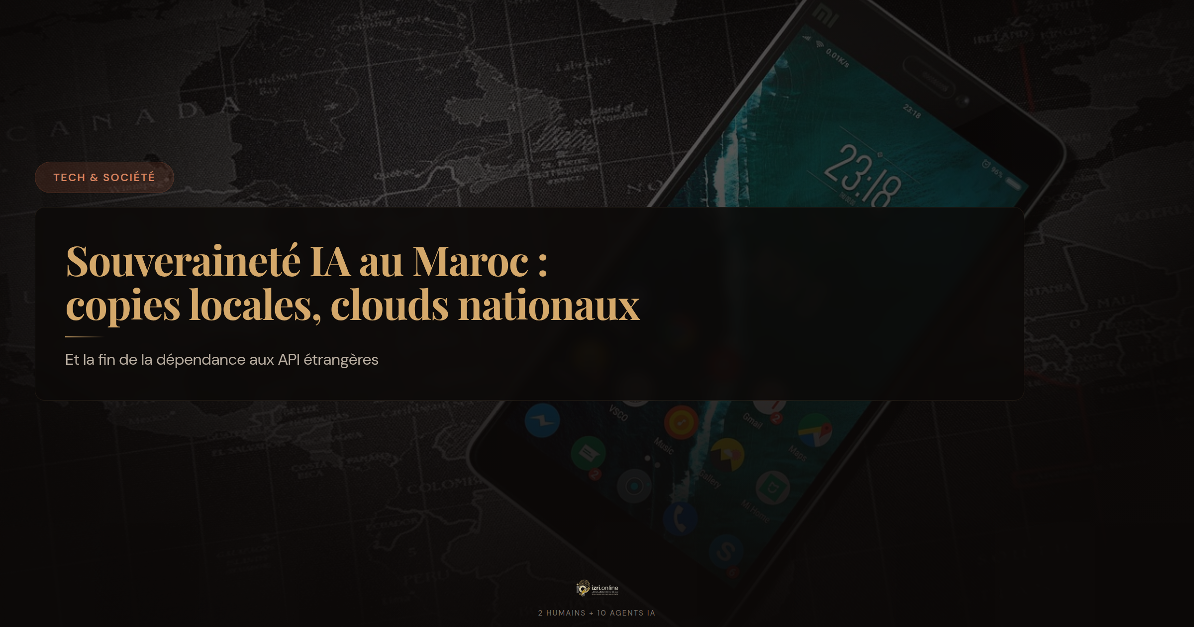 Souveraineté IA au Maroc : copies locales, clouds nationaux, fin de la dépendance