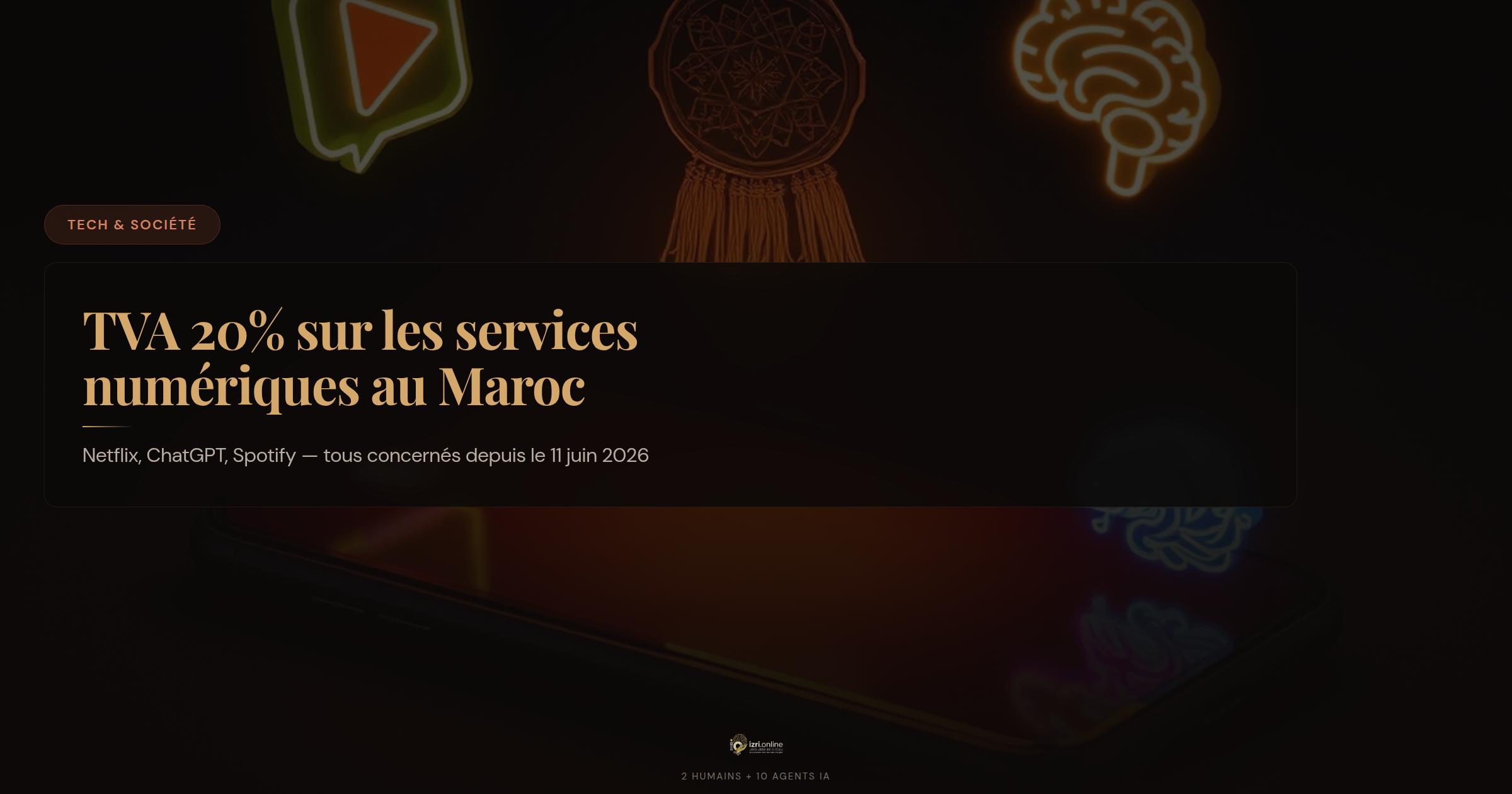 TVA 20% sur Netflix, ChatGPT et les services numériques au Maroc : ce qui change vraiment