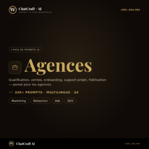 Pack de Prompts IA — Agences (320+)