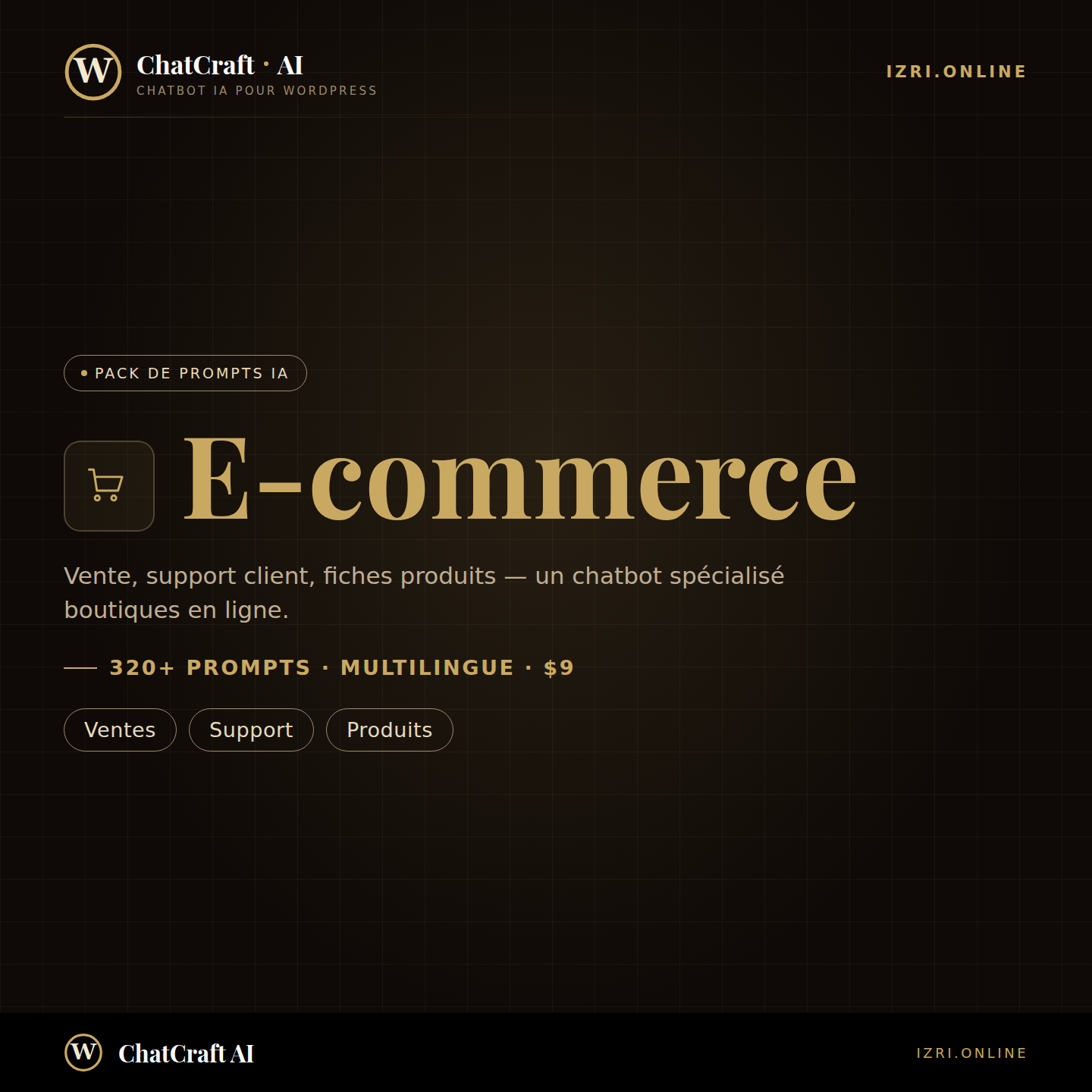 Pack de Prompts IA — E-commerce (320+)
