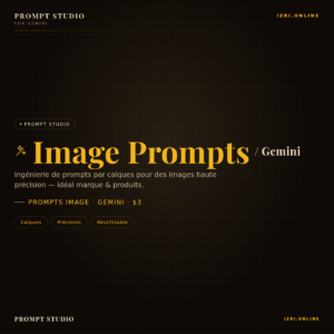 Prompt Studio pour Gemini : générer des images précises (outil à télécharger)