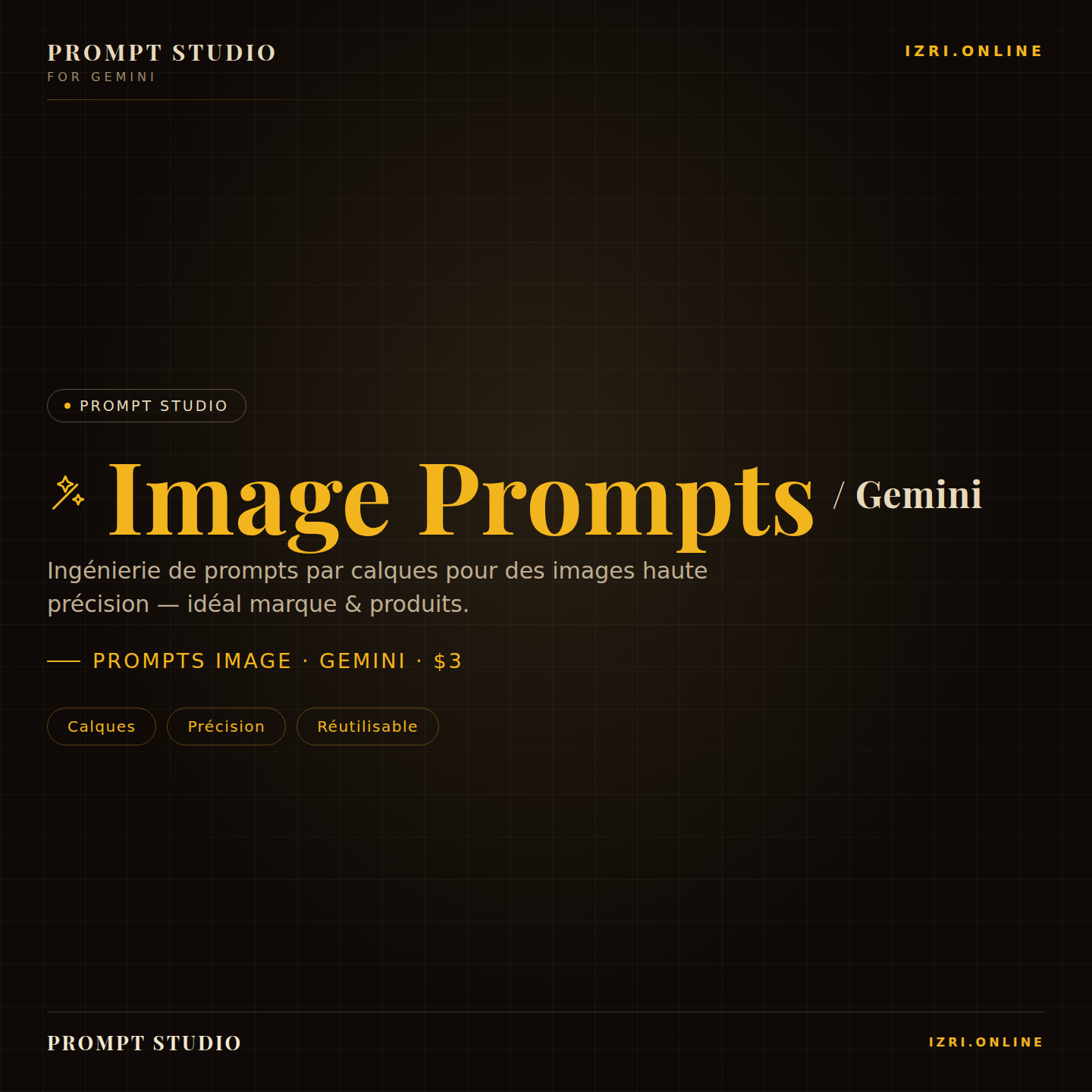Prompt Studio pour Gemini : générer des images précises (outil à télécharger)
